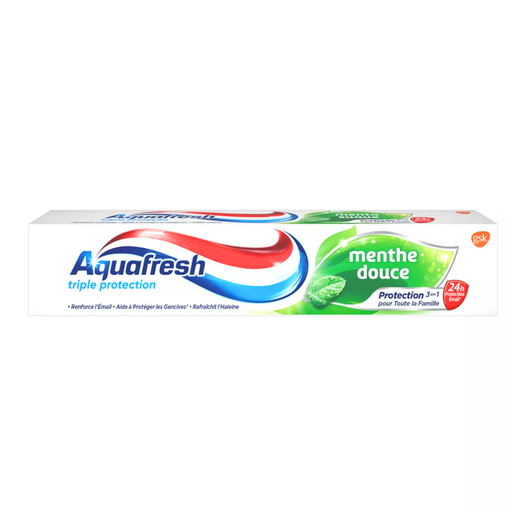 Aquafresh Triple Protection Menthe Douce Toothpaste 75ml