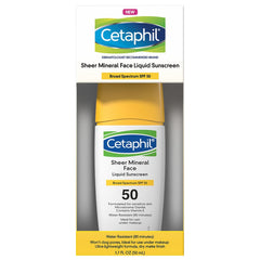 Cetaphil  Sheer Mineral Face Liquid SPF50 Sunscreen 1.7Oz