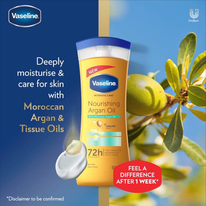 Vaseline Intensive care Nourishing Argan Oil 400ml