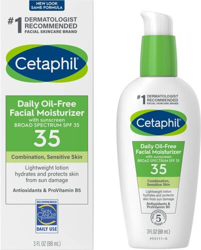 Cetaphil SPF35 Daily Facial Moisturizer 3Oz