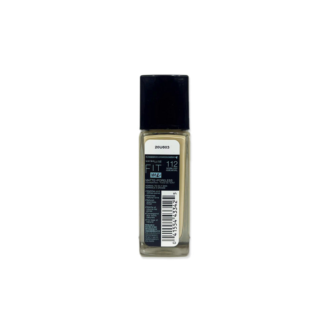 Maybelline Fit Me Matte 112 Natural Ivory Liquid Foundation 30ML