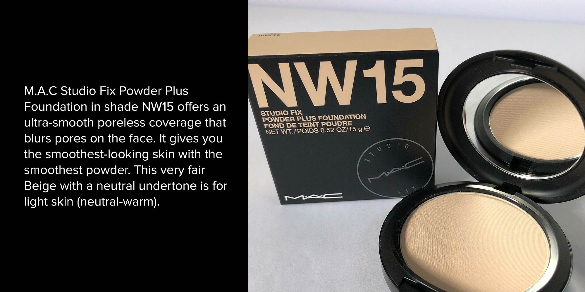 Mac Studio Fix Powder Plus Foundation - NW15