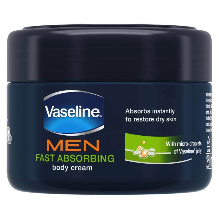 Vaseline Men Fast Absorbing Moisturising Body Cream 400ML