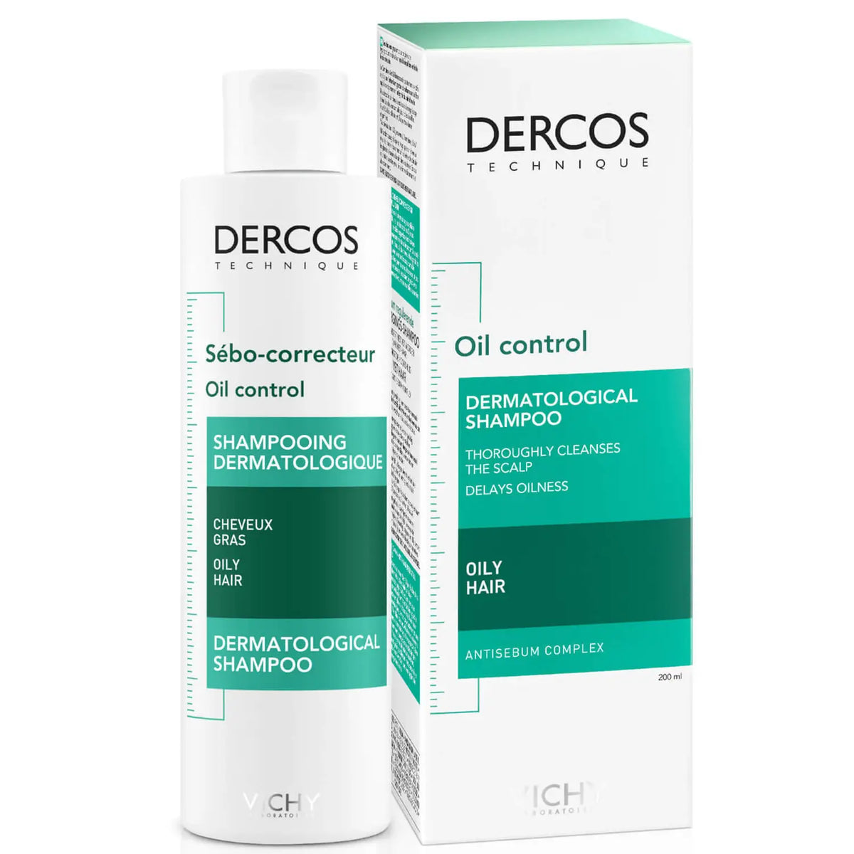 Vichy Dercos Oil Control Dermatological Shampoo 200ml