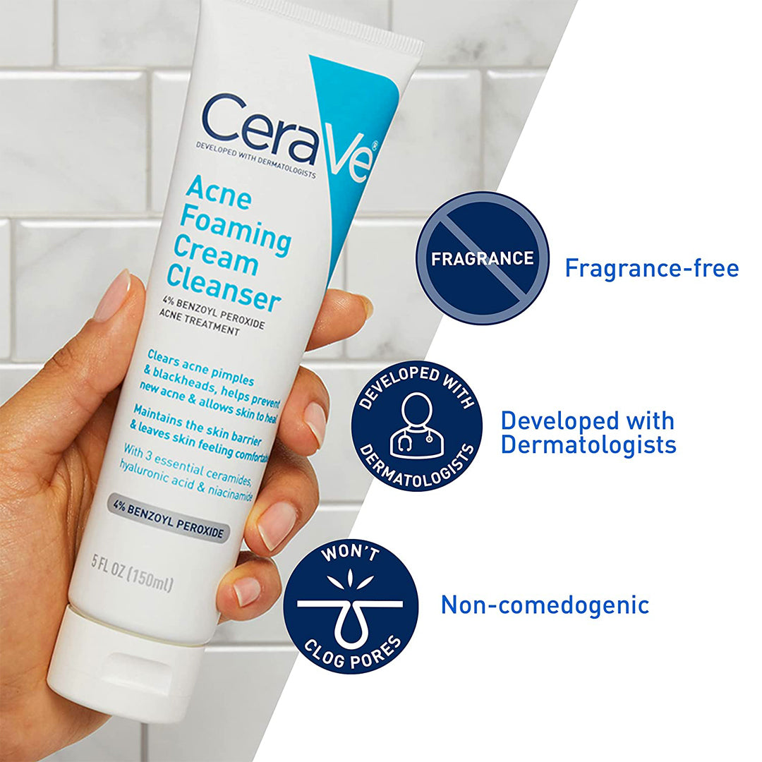 Cerave Acne Foaming Cream Cleanser 5Oz