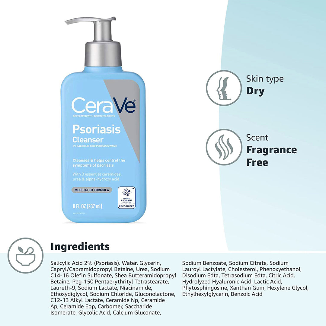 CeraVe Psoriasis Cleanser 8Oz