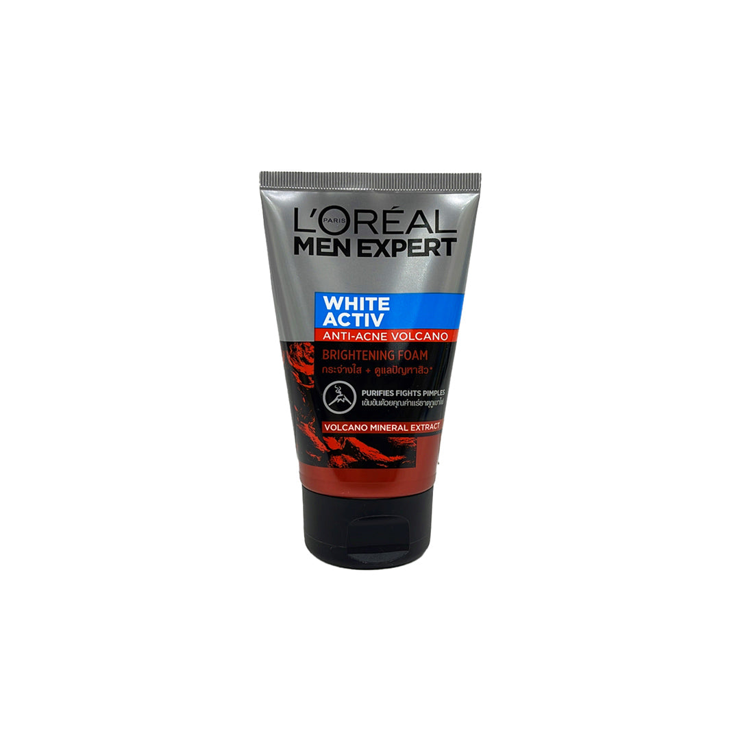 L'Oreal Men Expert Whit Activ Anti-Acne Volcano Brightening Foam Face Scrub 100ml