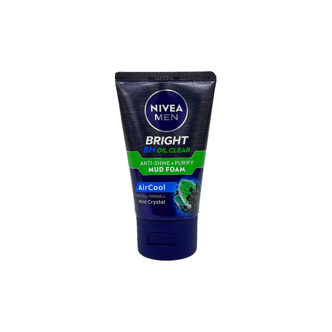 Nivea White 8H Oil Clear Anti Shine+Purifying Cooling Foam Face Wash 100ML