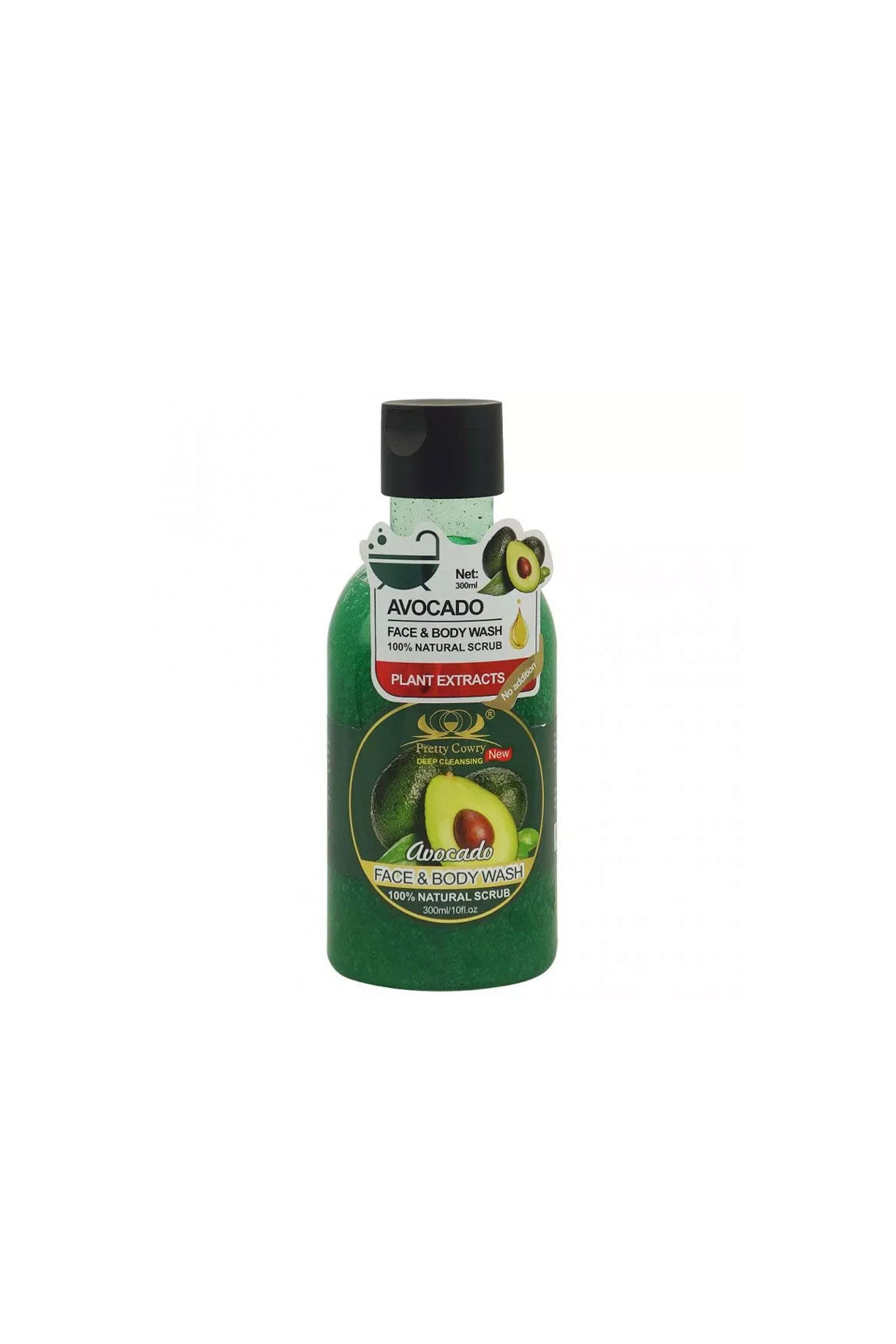 Pretty Cowry Natural Avocado Face and Body Scrub- 300 ML