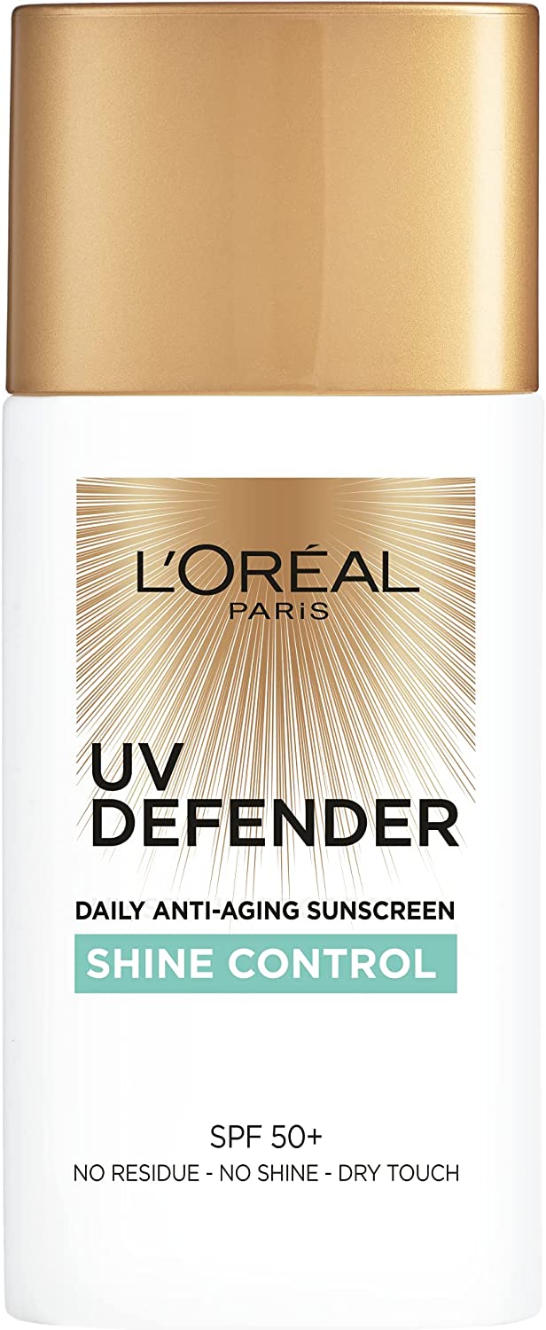 L'Oreal UV Defender Daily Anti-Aging Shine Control Sunscreen SPF 50+ 50ml