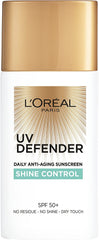 L'Oreal UV Defender Daily Anti-Aging Shine Control Sunscreen SPF 50+ 50ml