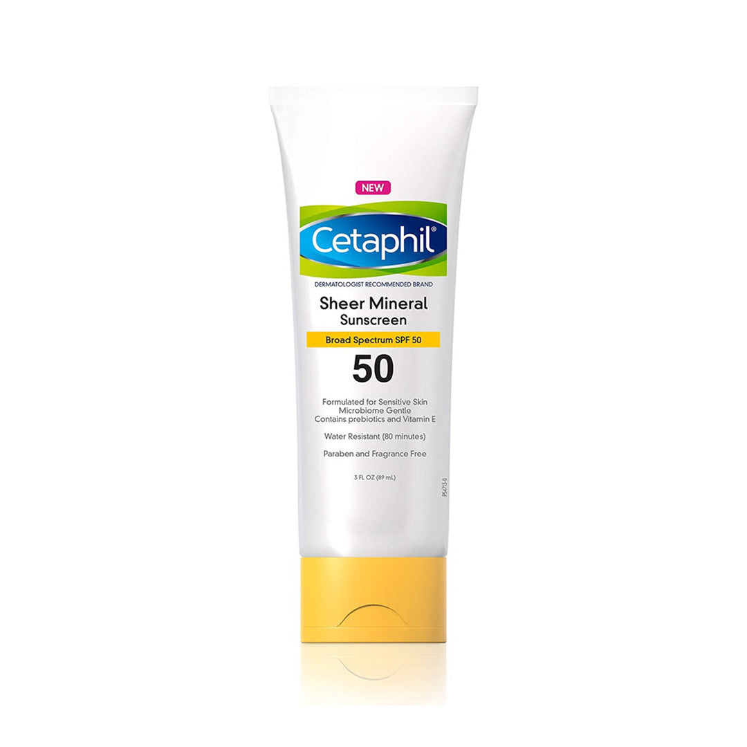 Cetaphil SPF50 Sheer Mineral SunScreen Lotion 3Oz