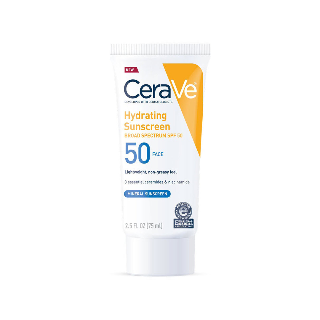 Cerave SPF50 Hydrating Mineral Sunscreen 2.5Oz