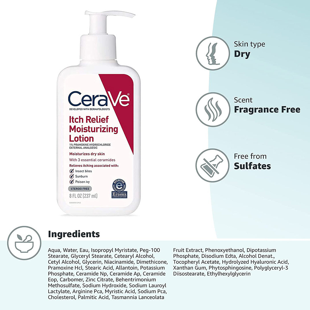 Cerave Itch Relief Moisturizing Lotion 8Oz