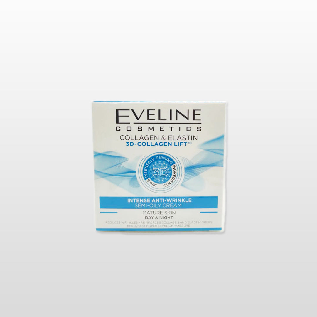 Eveline 3D Collagen & Elastin Anti Wrinkle Face Cream 50ml