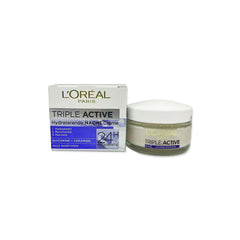 L'OREAL 24H Hydration Triple Active Hydrating Night Cream For All Skin Types- 50ml/1.7oz