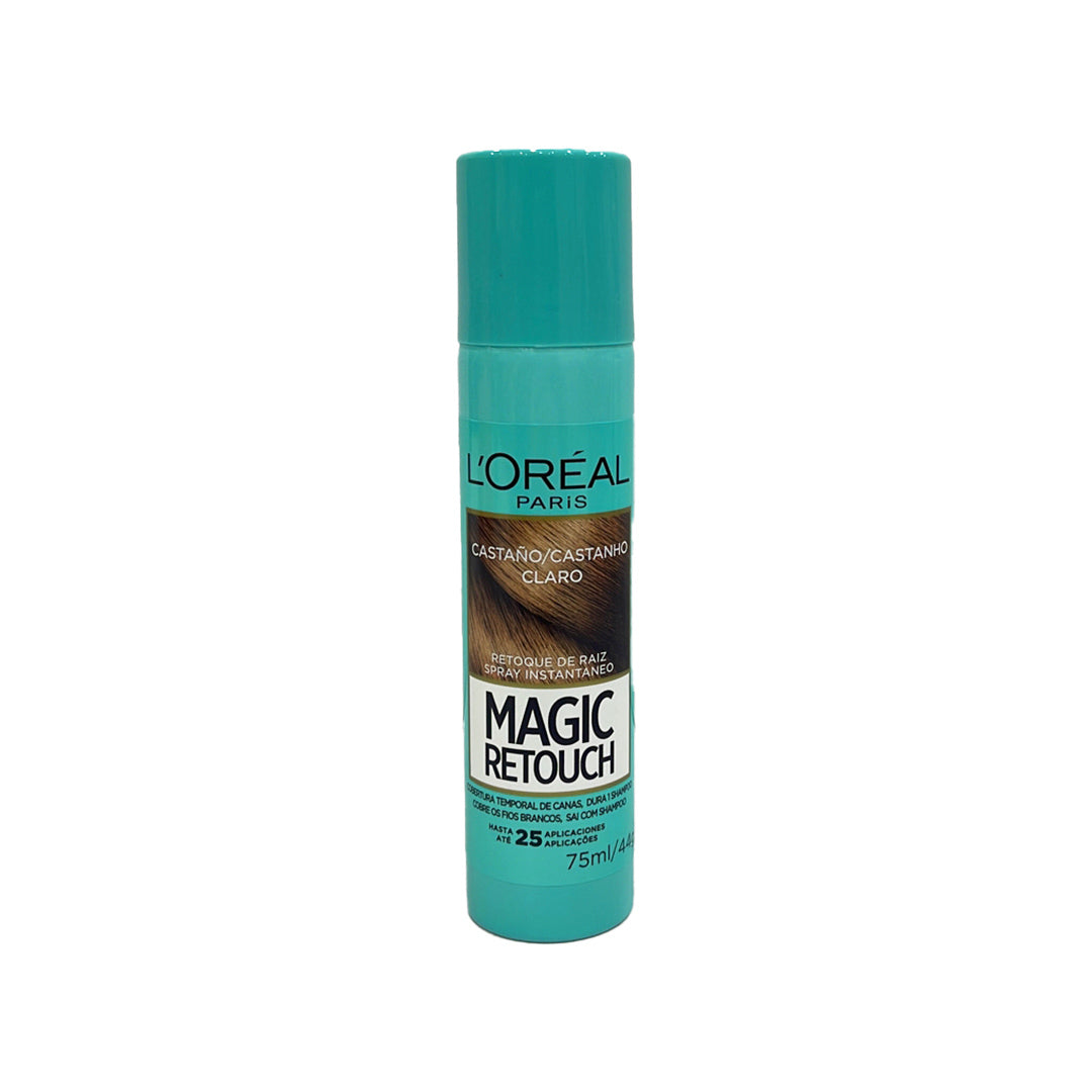 Loreal Magic Retouch Hair Root Concealer Spray - Light Brown 75ml