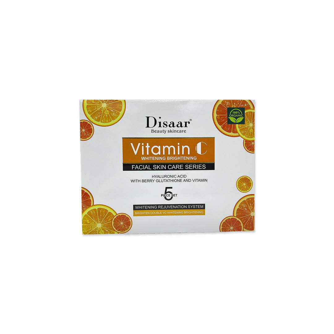 Disaar Vitamin C Facial Whitening Skin Care Series Kit  5 Pcs  ديسار مجموعة العناية ببشرة الوجه بفيتامين سي