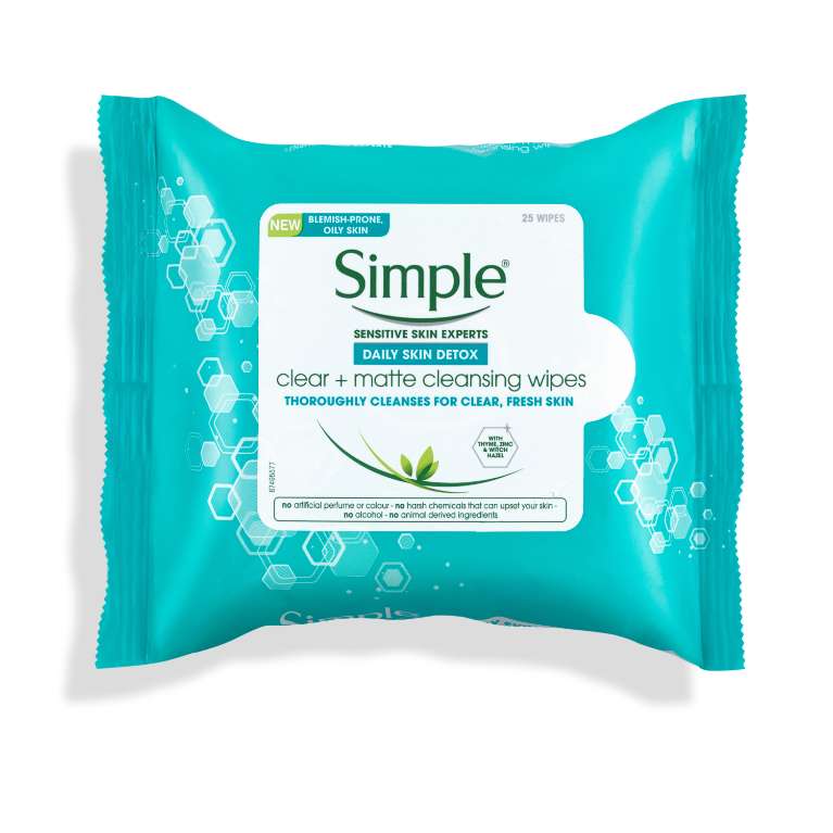 Simple Detox Cleansing Wipes 20'S