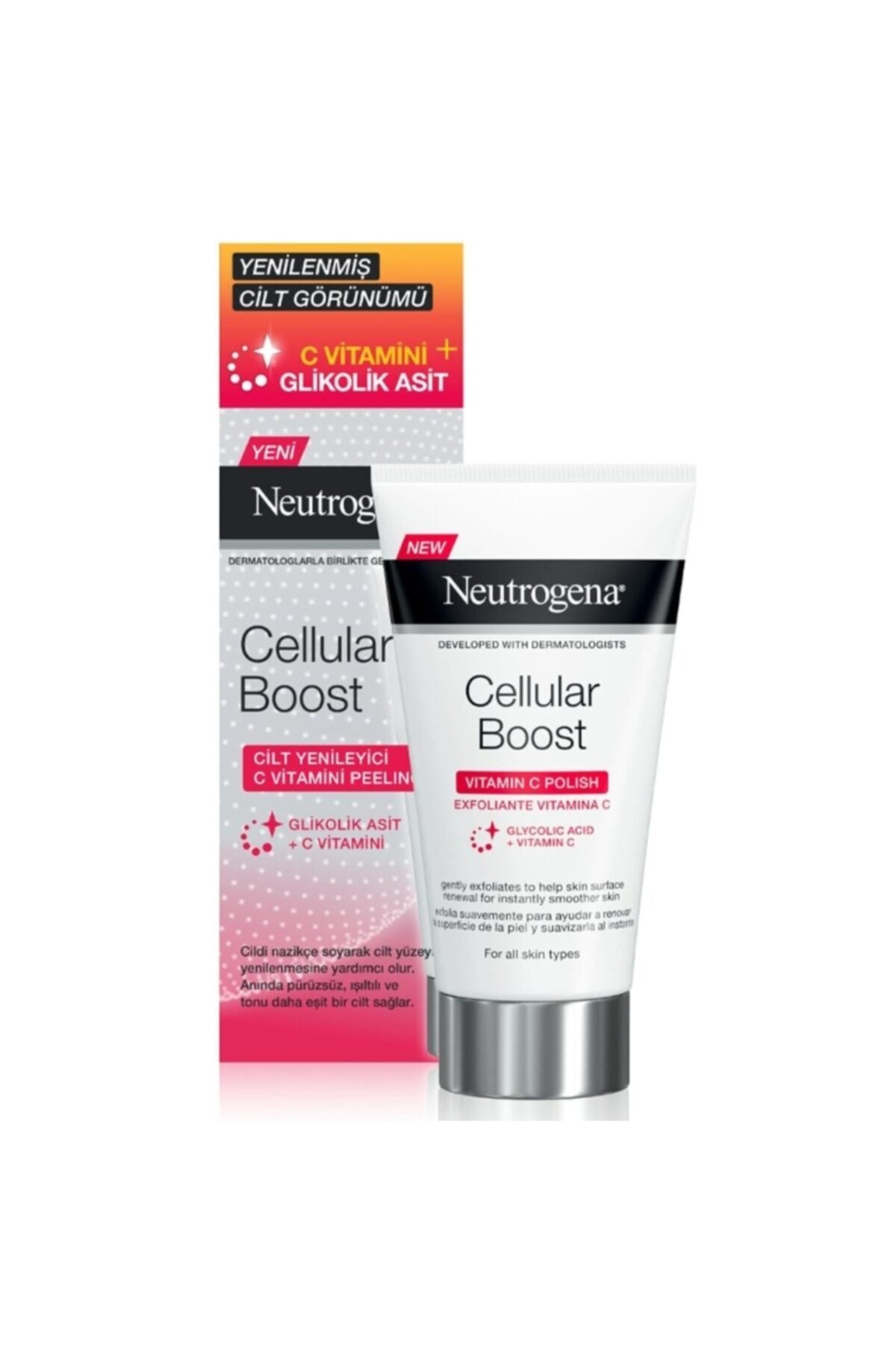 Neutrogena Cellular Boost Spot Vitamin C Scrub 75ml