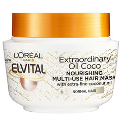 Loreal Elseve Coco Extraodinary Oil Hair Mask 300ML ماسك للشعر بزيت جوز الهند المكثف و المغذي من لوريال