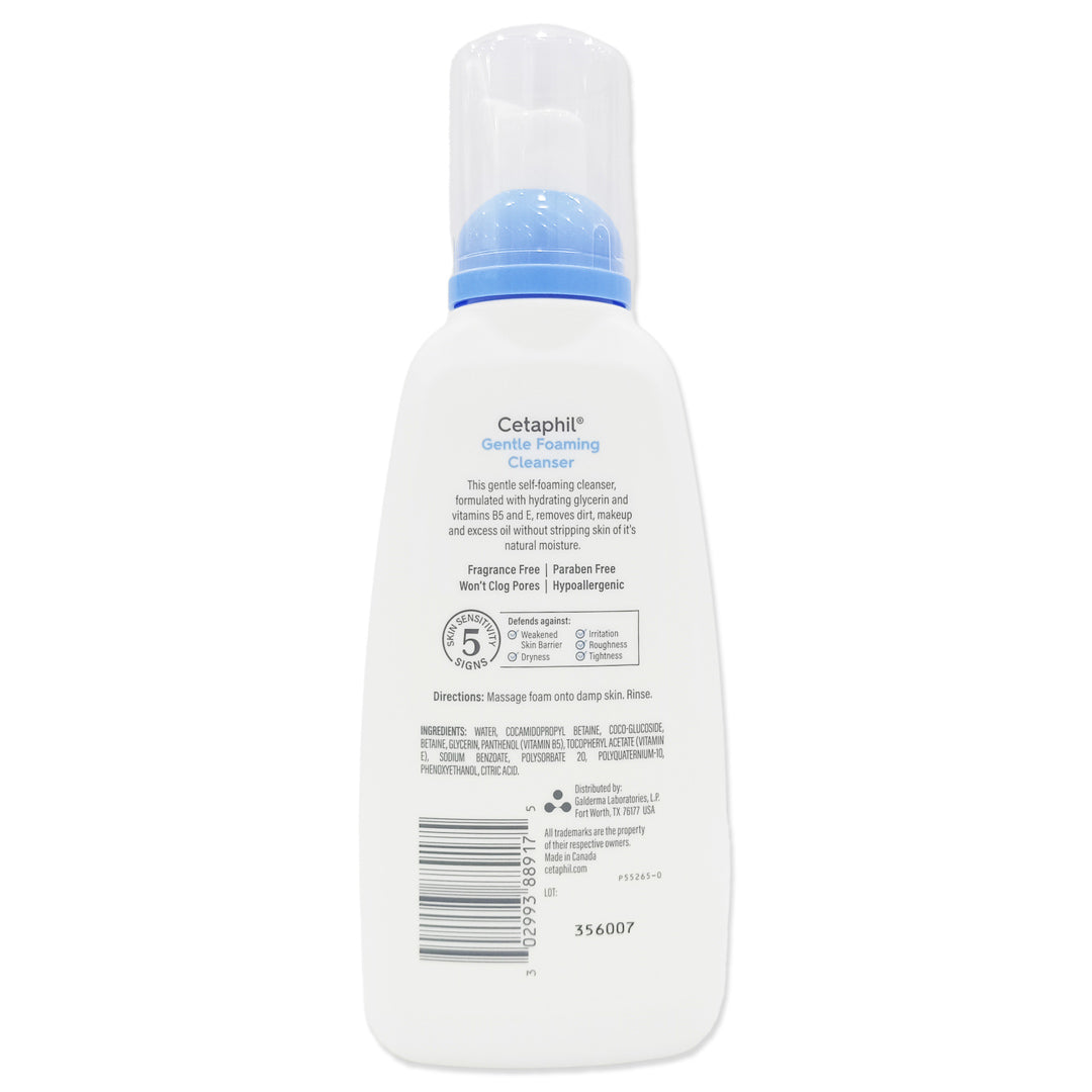 Cetaphil Oil Free Gentle Foaming Cleanser 8Oz