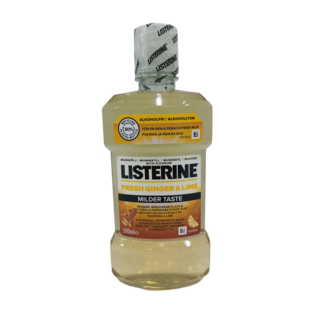 Listerine Ginger And Lime Mouth Wash  500ml