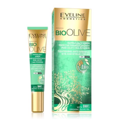 Eveline Bio Olive Tightening Anti Wrinkle Eye & Eyelid Cream 20ML