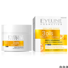 Eveline 3 Oils Peptides Deeply Nourishing Cream 50ml