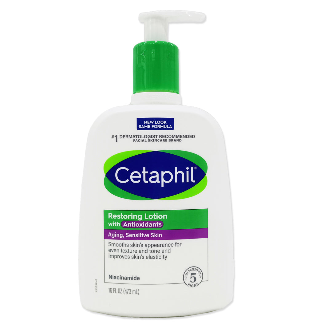 Cetaphil Restoring Lotion With Antioxidant For Aging, Sensitive Skin 16Oz