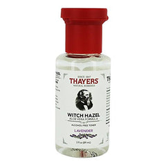 THAYERS Trial Size Alcohol-Free Witch Hazel Facial Toner with Aloe Vera Formula, Lavender, 3 Fl Oz | 89ML