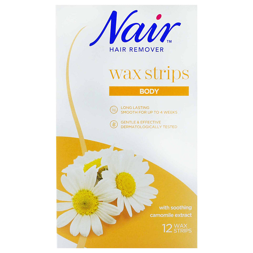 Nair Body Wax Strips 12'S