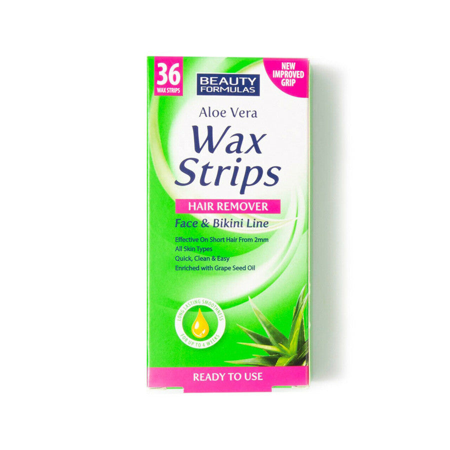 Beauty Formulas Face & Bikini Wax Strips 36'S