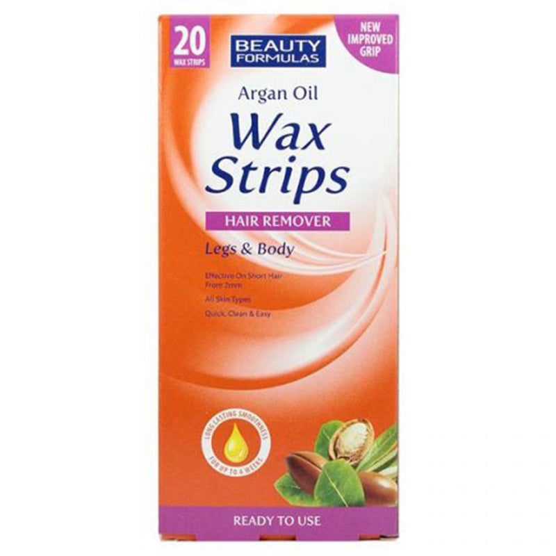 Beauty Formulas Argan Oil Wax Strips 20'S