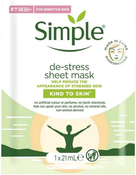 Simple De-Stress Sheet Mask 23ML