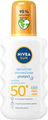 Nivea Sun Sensitive Immediate Protect Sunscreen Spray SPF50+ 200ml