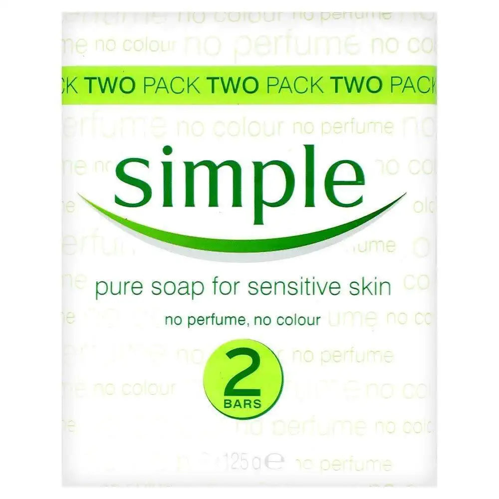 Simple Pure Bath Twin Pack Soap 125G