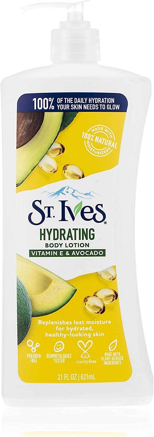 St Ives Daily Hydrating Vitamin E & Avocado Body Lotion 21Oz