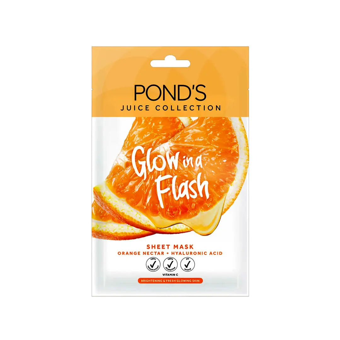 Ponds Orange Nectar Glowing Flash Mask 20G