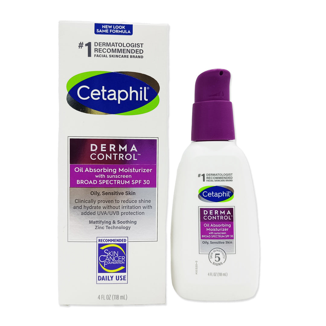 Cetaphil SPF30 Derma Control Oil Absorbing Moisturizer 4Oz