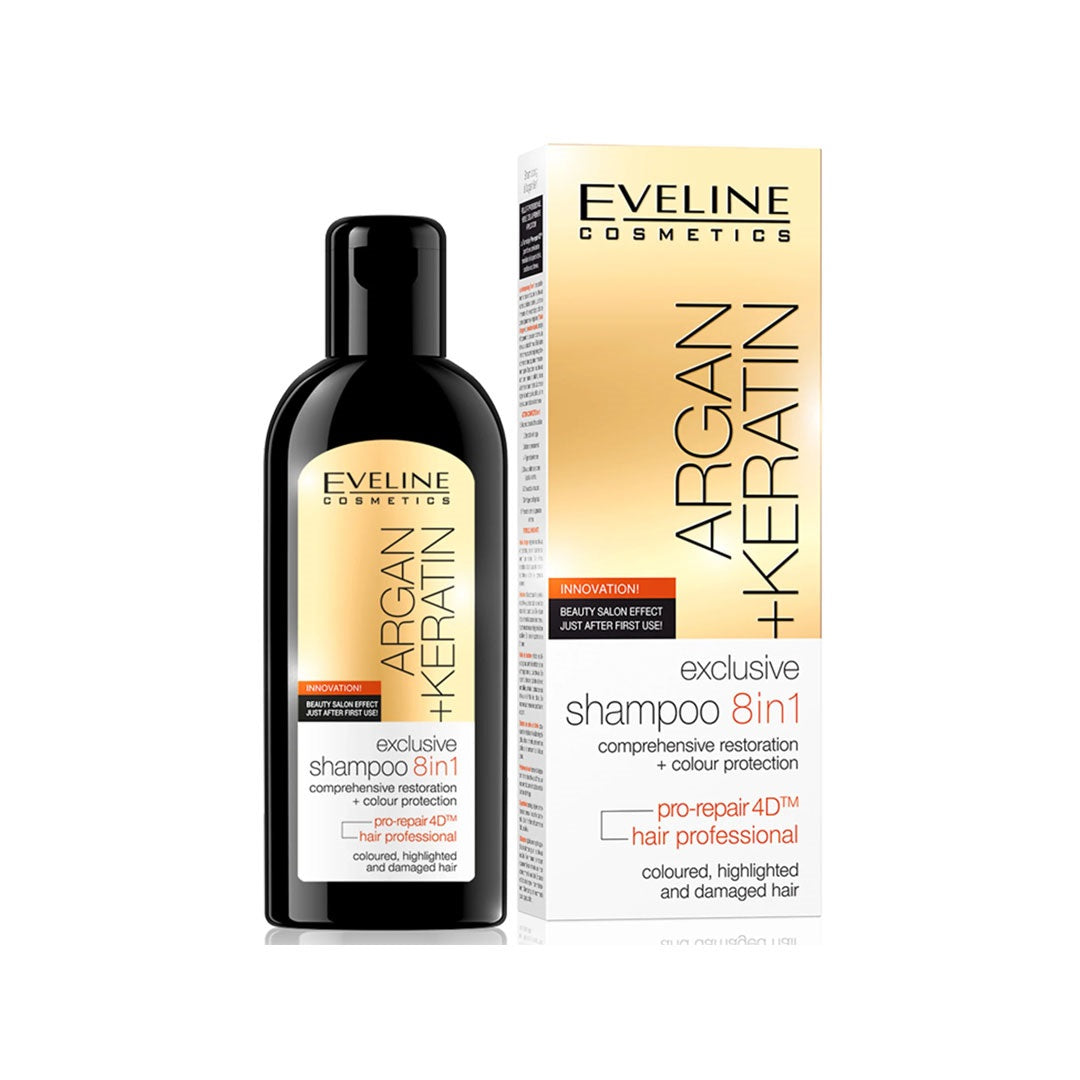 Eveline Argan + Keratin Exclusive 8 in 1 Shampoo 150ml