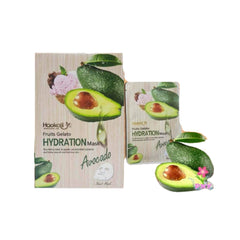 Haokali Fruits Gelato Hydrating Avocado Sheet Mask 30ml (Pack of 10)