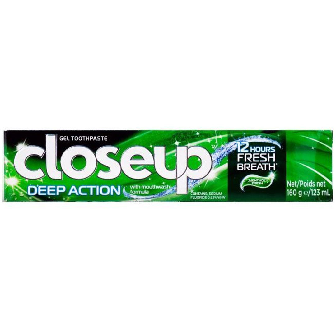 Close Up Deep Action Menthol Fresh Toothpaste 160g