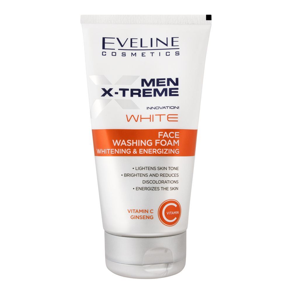 Eveline Men Xtreme White Face Wash Foam 150ml