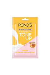 Ponds Glow Up Milk Mask Honey Glowing Essence 50x Insta Bright 25g