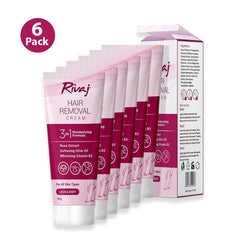 Rivaj Hair Removing Cream 50G (Pack of 6)