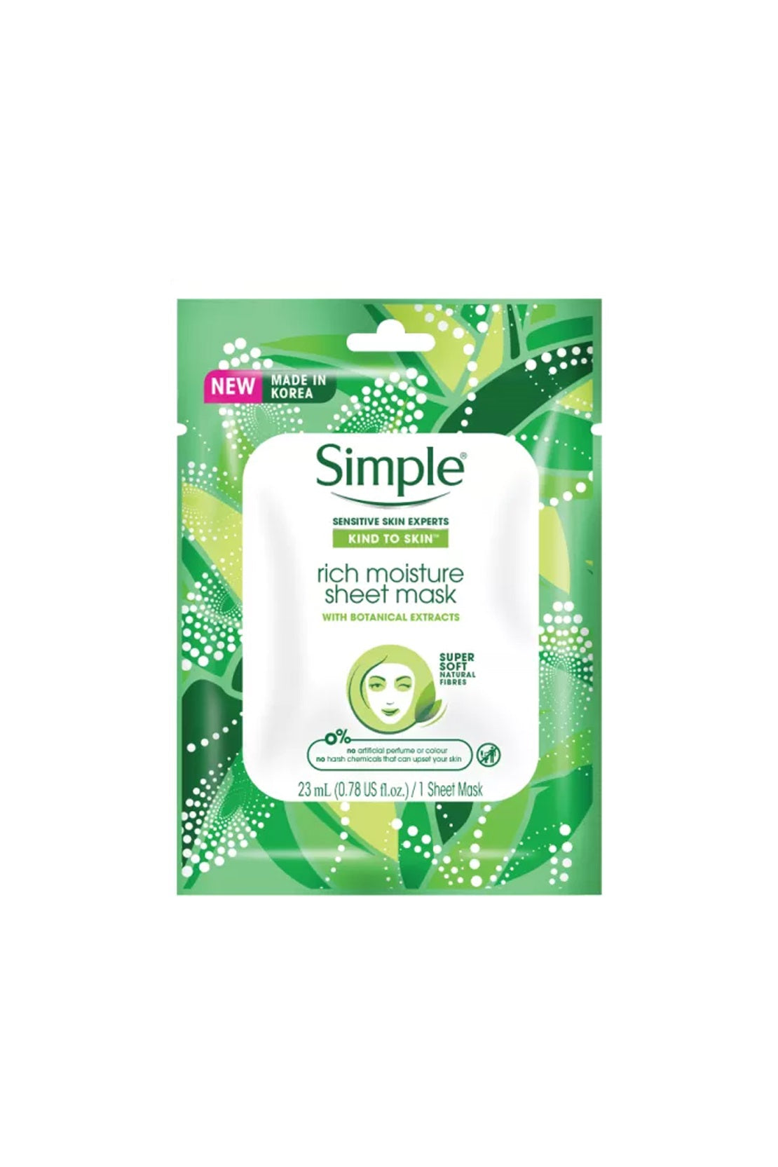 Simple Rich Moisture Sheet Mask 23ml