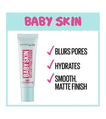 Maybelline New York Foundation Primer, Instant Pore Eraser Foundation, Smooth Matte Finish, Blurs Pores, Baby Skin 22ml