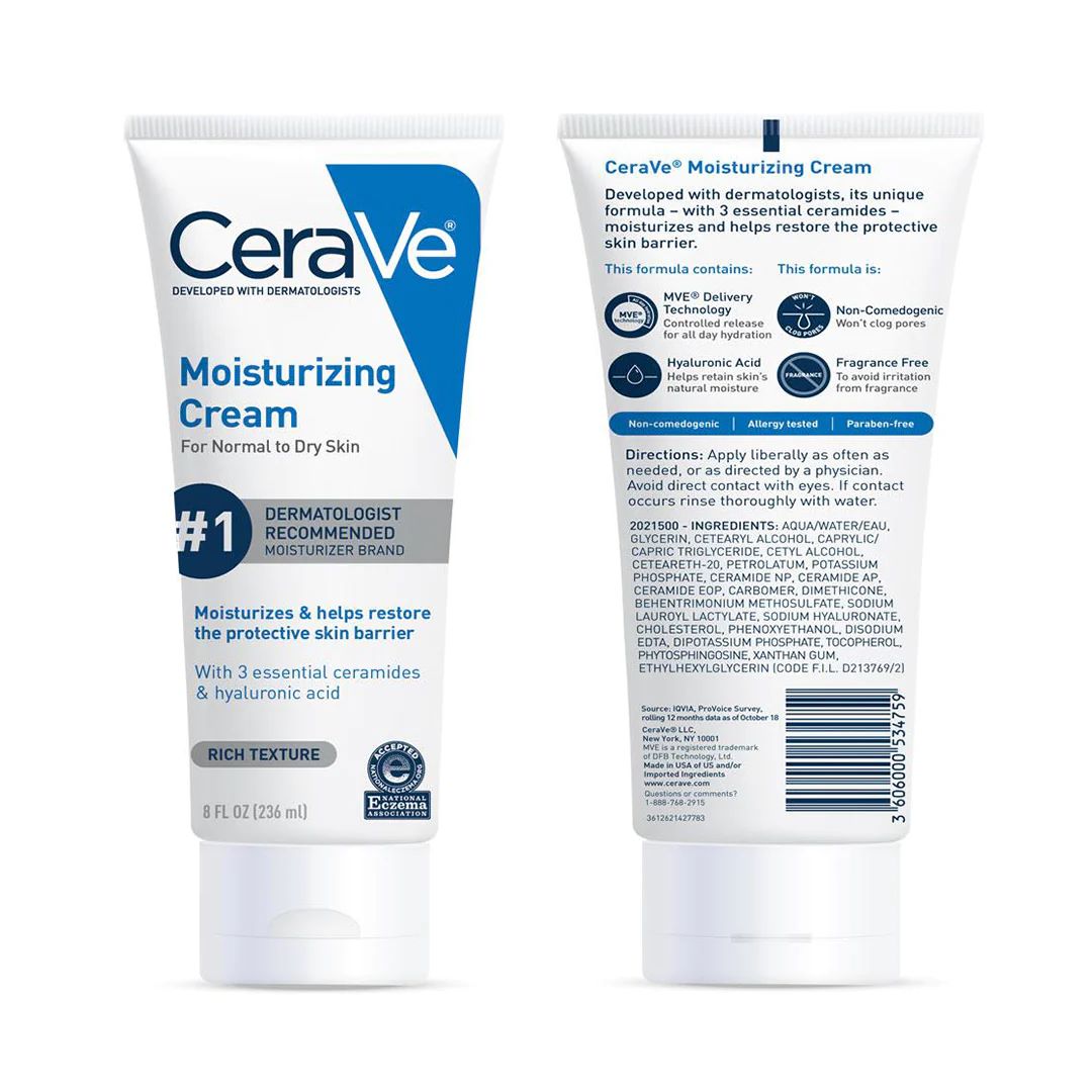 Cerave Normal to Dry Skin Moisturizing Cream 236ml