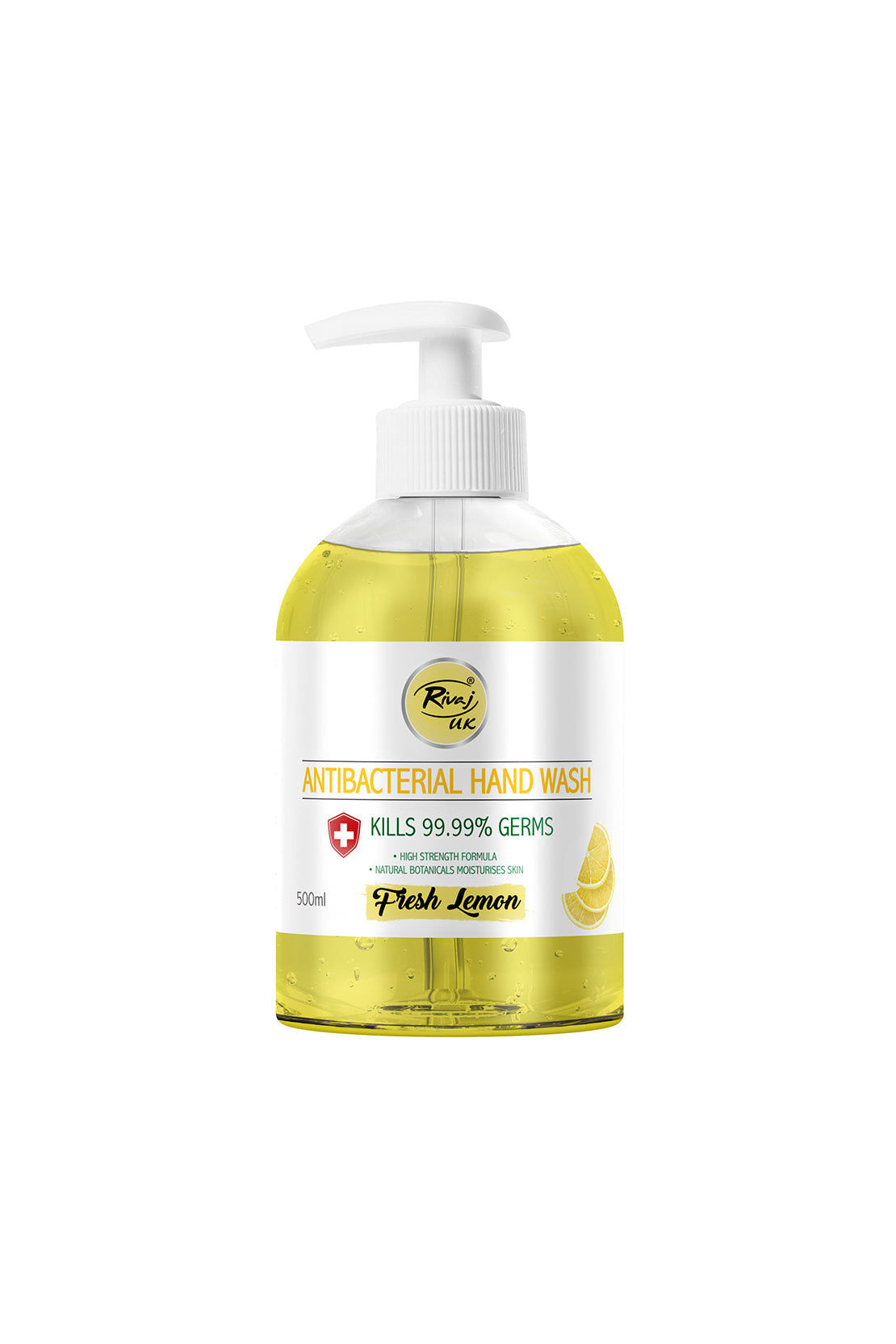 Rivaj UK Fresh Lemon Anti Bacterial Hand Wash 500ml